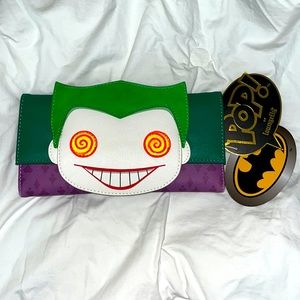 NWT 💥Loungefly Joker Head TriFold Wallet 🤡